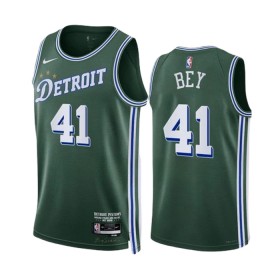 NBA Detroit Pistons Trikot Saddiq Bey 41 Nike 2022-23 City Edition Grün Swingman - Herren